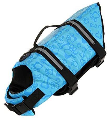 BELLIFFY Hundeschwimmweste Für Kleine Und Mittelgroße Hunde Reflektierende Rettungsweste Für Schwimmbad Strand Und Bootfahren Einfach Anzulegen