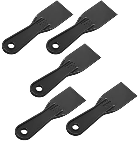 5 st plastskrapset kittkniv 5 cm svart flexibelt färgskrapverktyg för tejpning gipsvägg målning plast fyllningsspridare för spackling plåster