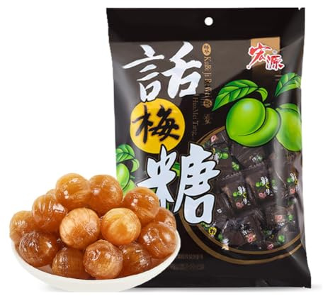 McKona Azúcar Caramelo De Guayaba Caramelo De Guayaba Clásico Caramelo De Halloween Caramelo De Frutas Mixtas Caja De Regalo Caramelo De Boda 350g (Sabor ciruela 355g)
