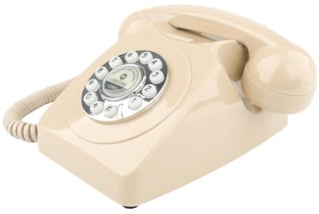 Nishiyuenyi Libro de Visitas de Audio, Teléfono para Boda Vintage, Grabadora de Escritorio, Libro de Invitados de Audio para Fiesta, Beige