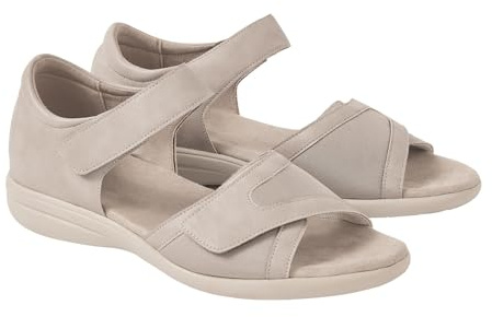 Coopers of Stortford - Oyster Comfort Fit Stretch Sandals (Oyster, UK Footwear Size System, Adult, Women, Numeric, Medium, 8)