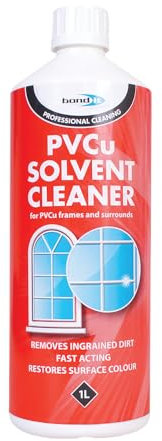 Bond It Lot de 2 solvants pour PVC à action rapide qui élimine la saleté incrustée et restaure la couleur de la surface, sans résidus, nettoyage robuste pour cadres et surfaces en PVC