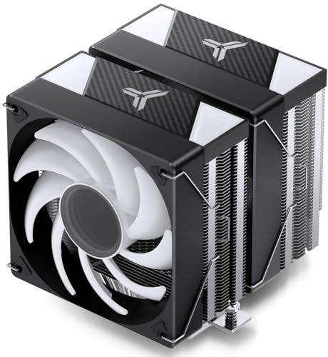 Vocdikficy Disipador de de CPU de Torre Doble -3000 ARGB, Radiador de Doble Ventilador, 7 Tubos de Altos, Compatible con AM5/ LGA 1700, Color Negro