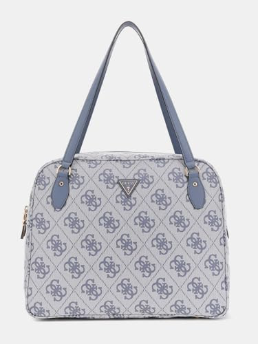 GUESS Travel Tote Slate Logo