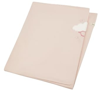 Sterntaler Babydecke Hase Hanni 100x75cm - Schmusedecke im Flauschigen Material Mix mit Jersey und Applikation - Kuscheldecke zum Wenden - ab Geburt - Mädchen Geschenk Idee, quarzrosa