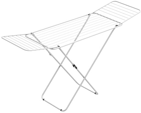 Rörets Tendedero Tony White - Construcción de Metal con Alas Bloqueables, Mecanismo de Cierre de Seguridad, 18 m de Secado y Peso de 2 kg - 50 x 181 x 92 cm