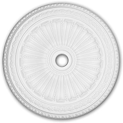 Profhome Rosace 156036 Ø 88,7 cm x 6,2 cm Mousse de polyuréthane rigide prétraité