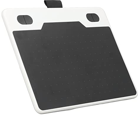 Tablette de Dessin Graphique - 8192 Niveaux de Sensibilité à la Pression, Tablettes d'art Numérique avec 4 Touches Personnalisables pour Ordinateur de Bureau, Ordinateur Portable(Blanc)