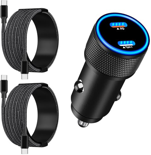 Apple MFi Certified iPhone 18 Car Charger 90W USB-C Fast Car Phone Charger