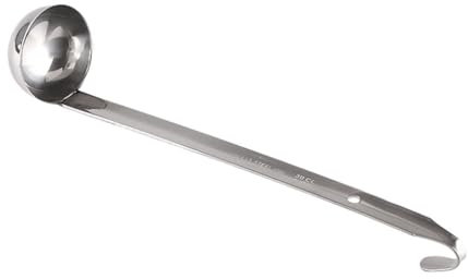 kesurpae Easy to Clean Stainless Steel Small Soup Ladle Spoon for Convenient Storage Small Stainless Steel Ladles and Spoons, Type 1