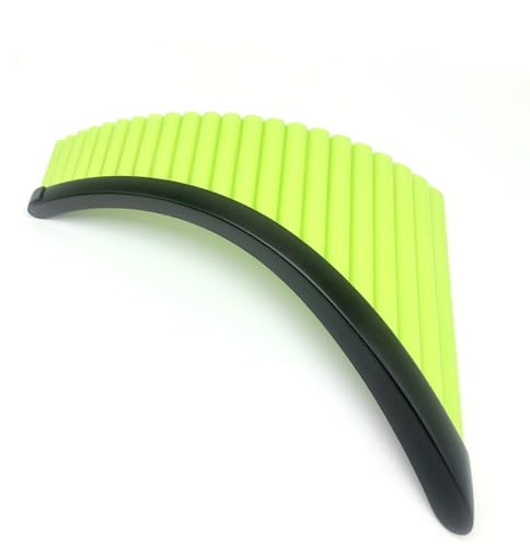 Professionelle Panflöte 22-Röhren-G-Ton-Harz-Panflöte Mit Sockel Für Anfänger Rückhand Lila Und Grün (Color : Green)