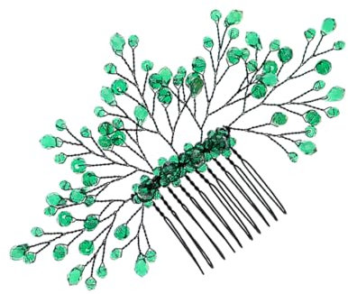 MERRYHAPY Blatt-haarkamm Mit Kristall Für Damen Hochzeitskopfschmuck Haarnadel Haarschmuck Leuchtend