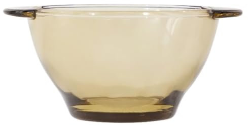 YGDYFDC Ensaladera Madera Cuenco De Vidrio Marrón De Dos Orejas, Frutero, Sopa De Fideos Instantánea For El Hogar, Cuenco De Arroz, Vajilla, Ensaladera Ensaladera Portatil
