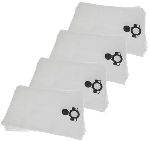 vhbw 20x sacchetto compatibile con Nilfisk VHS 40, VHS 42 aspirapolvere - microfibra, 52,5cm x 39cm Bianco