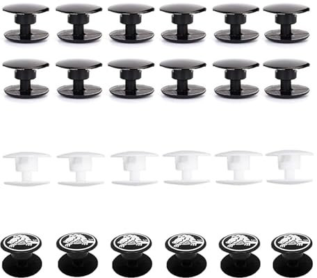 Alriedy Nieten Knöpfe 24 Paar Ersatz-Knöpfe und Nieten für Crocs-Stil Schuhe, Einfache Installation und Reparatur, Robustes Design für Langlebigkeit und Dekoration