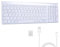 Genérico Teclado Inalámbrico,Teclado inalámbrico español，QWERTY Layout,2.4G y 3 Bluetooth de Canales,Inalámbricos Ultra DelgadoCon Teclado numérico,Teclado inalámbrico bluetoothpara Desktop/PC/Laptop