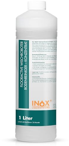 NOX FloorActive Nettoyant concentré pour robot nettoyeur 6 x 1 l – Nettoyage pour robot nettoyeur et robot aspirateur – Nettoyant pour sols sans traces avec parfum frais – Nettoyant pour robots