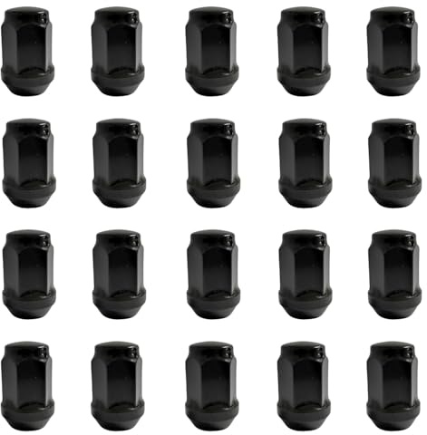 TRACER 20x Radmuttern M12x1.25 Kegelbund geschlossen 60° 34mm | Schlüsselweite 19mm kompatibel mit Nissan 100NX