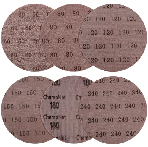 30 Pièces Disques Abrasifs en Maille, 225 mm Disques de Ponçage Auto-agrippants, Grain 60/80/120/150/180/240 pour Ponceuse Girafe, Ponceuse Plâtre, Ponceuse Murale