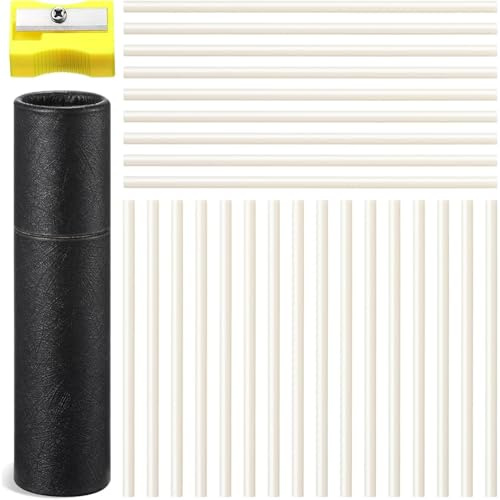 Wesafrae Conjuntos de Recarga de Lápiz de Tiza 25 Pcs Tiza para Sastrería Recarga de Marcado de Tela para Acolchado Bordado Manualidades DIY