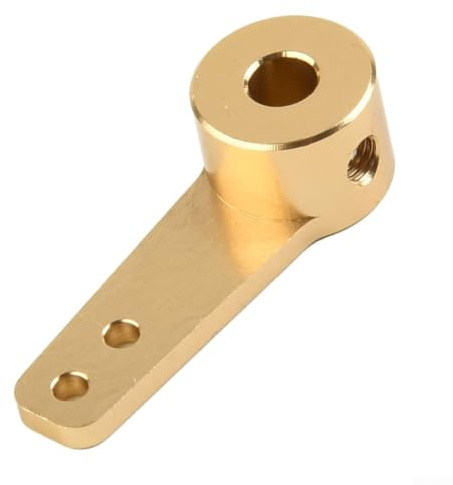 Single Steering Rudder Tiller Arm for RC Model Car Boat, Aluminum Alloy for horn for Side Fixing Holes(4.1mm)