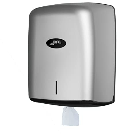 Jofel AG47300 - Dispensador Papel Mecha (Box) Silver, Plata
