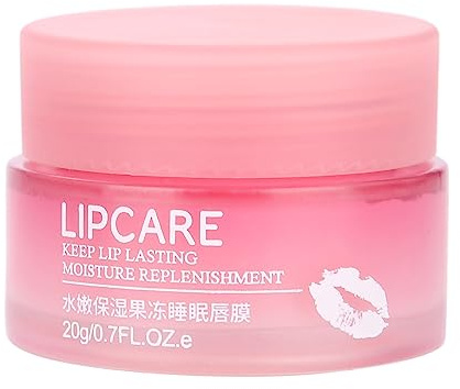 Lippenmaske,Lip Moisturizer für die Lippenpflege, Erdbeer-Lippenmaske, Lip Balm Hydrating Overnight Lip Mask, Lip Repair Balm, Lip Plumper Mask für Trockene Lippen, Lip Plumper Mask