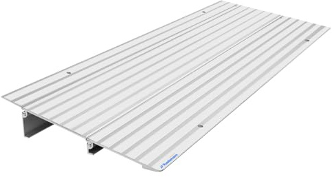 Ruedamann Door Threshold Ramp, 2 Rise Aluminum Threshold Ramps for Doorways, 800 lbs Load Capacity, Handicap Ramps for Home Steps for Wheelchair, Scooters, Power Chairs, Walkers, Bicycle, Tricycle
