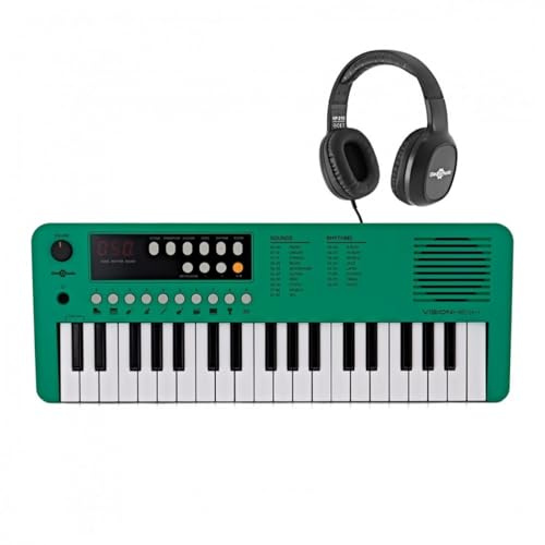 VISIONKEY-1 Mini Piano Numérique pour Enfant et Débutant - Clavier de Piano Electrique 37 Touches avec Casque USB-C