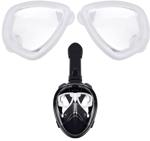 Lente Correttiva per Maschera Subacquea, Lenti Miopia per Maschera Snorkeling, Adatto a Tutti i Modelli Maschera da Snorkeling Integrale, per Miopia | Lente Singola Sinistra -2,0