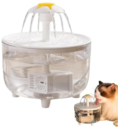 Shitafe - Fontaine à Eau Chat - 2L - Distributeur Eau Chat Ultra Silencieuse - Convient à Plusieurs Animaux de Compagnie