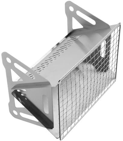 Generisch Zusammenklappbarer Grill Grillbürste Tragbare Holzkohle Grillrost Grills Korb Elektrogrill Elektrischer Campingkocher Holzkohle-tischgrill Herd Im Freien Rostfreier Stahl Silver