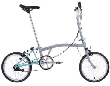 Brompton A Line 3 Speed Folding Bike (Window Gray/Turkish Green)