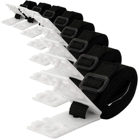COOPHYA Pool Solar Cover Reel Attachment Kit with Straps and Snaps Easy Install Solar Blanket Belt for Ground Pool Covering Reel Prevents Crumbling Effectively