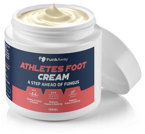 Athletes Foot Cream Antifungal Treatment with Tea Tree Oil, Shea Butter & Salicylic Acid – Relieves Fungal Infections, Soothes Itching, Reduces Flakes, Restores Skin Barrier – 150ml Foot Care Tub