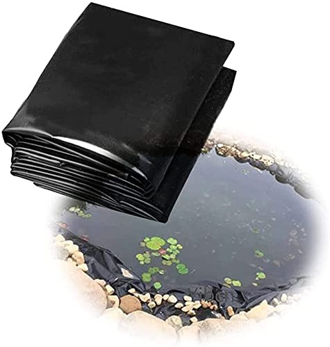 Hållbart läckagesäker svart PVC-dammfoder 6 x 6 m (19,6 x 19,6 fot) vattentätt foder för bakgårdsfiskdammar, trädgårdsfontäner vattenfall och strömmar perfekt för utomhusvattenfunktioner