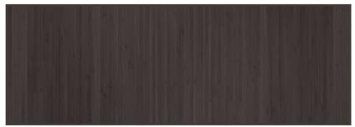 Makastle Bambus Teppich Wohnzimmerteppich Bettumrandung, Lang Läufer für Küche, Korridor, Rechteckig Dunkelbraun 70x200 cm