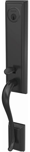 Schlage FCT58ADD622 Custom Addison Keyed Entry Single Cylinder Half Plate Handleset - Exterior Only