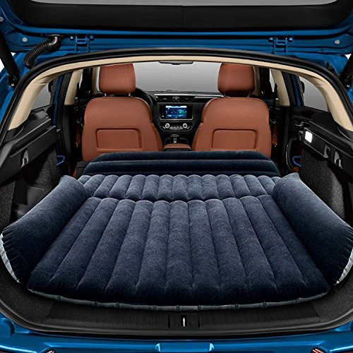Sinbide Matelas Gonflable Voiture SUV Pliant avec Pompe à air électrique, Lit Gonflable de Voiture pour Repos de Sommeil etLe Mouvement Intime, Lit de Voiture Convertible en Canapé Gonflable (Noir)