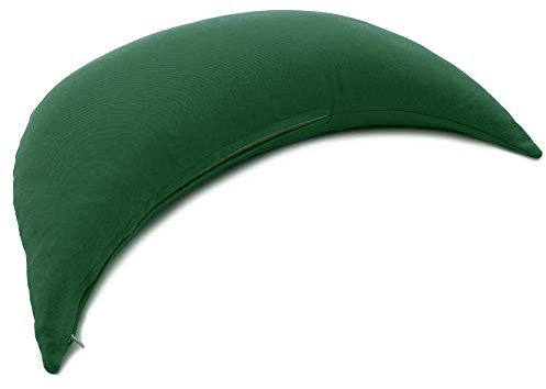 GIRAFFENLAND Halbmond mit Bio-Buchweizen grün - Buchweizenkissen | direkt befüllt