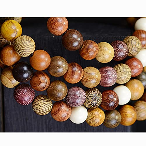CarpenterC 200 Stücke 10mm Wunderschöne Natürliche Runde Polierte Rosenholz Lose Perlen für Schmuck Machen DIY Handgefertigte Handwerk