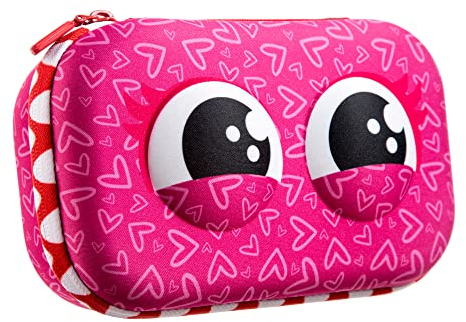 ZIPIT Wildlings Federmäppchen für Mädchen, Großes Mäppchen für die Schule, Organizer-Etui für Kinder, Federmappe Rosa