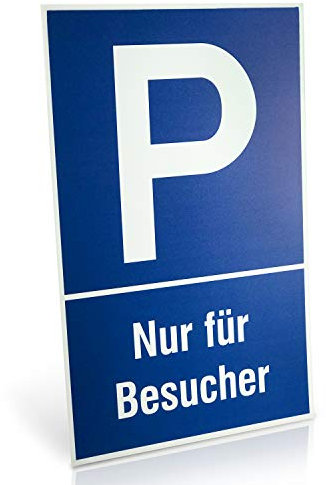 Betriebsausstattung24® Parkplatzschild aus Kunststoff | P - Symbol | für Ihren Parkplatz | Maße 25,0 x 40,0 cm (25,0 x 40,0 cm, P - Zum Selbstbeschriften)