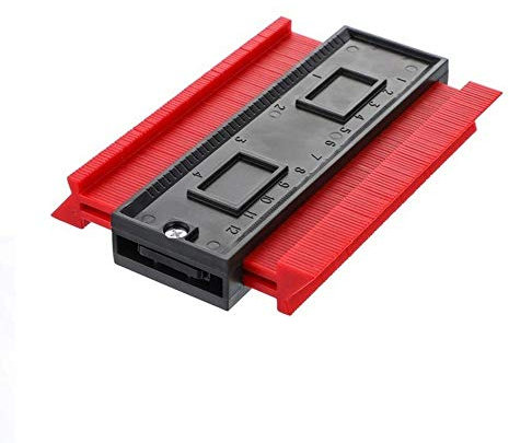 Konturenlehre, Profillehre, Duplikator, ABS-Kunststoff, Formmesswerkzeug für knifflige Schnitte, Fliesen, Bodenbelag, Holzbearbeitung, 12 cm
