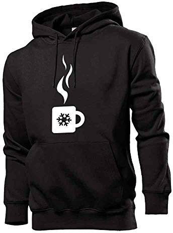 Sweatshirt à capuche pour homme avec motif tasse de vin chaud - shirt84.de - Noir - X-Large