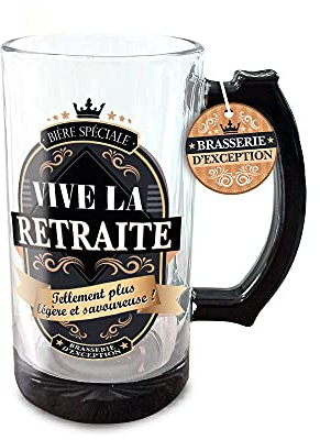 STC Chope à bière Vive la retraite