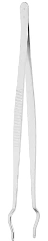 POPETPOP 1 Pc Abrazadera De Tubo De Ensayo Pinza De Tubo De Metal Punta Plana Trabajo De Laboratorio Cosmético Pinza Metalica Pinzas Curvas Abrazadera De Un Tubo Acero Inoxidable Ronda