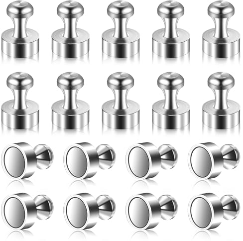 24 Stück Neodym Magnet, 12 x 16mm Magnete Stark N52 Magnete Klein Kegelmagnete für Magnettafel Kühlschrank Pinnwand