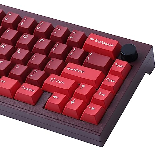 Hyekic Custom 173 Keys ABS Double-shot Cherry Profile Keycaps Set with 7U Spacebar, UK Layout, Cherry MX Switch Compatible, Mechanical Keyboards