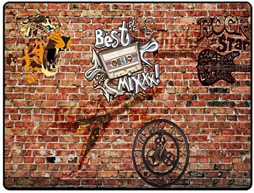 PRIHALF Drum Rug,Schlagzeugteppich,Drum Set Carpet,Drum Teppich,Bedroom Living Room Decor, Soundproof Rug Pads Drum Accessories for Drum Set, Antirutschmatte,Schlagzeug, Polyester(A,2.6 * 4ft)